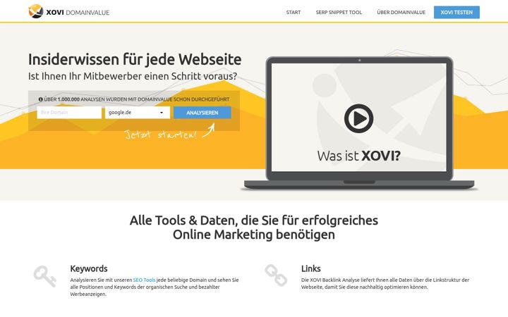 Screenshot di domainvalue.de