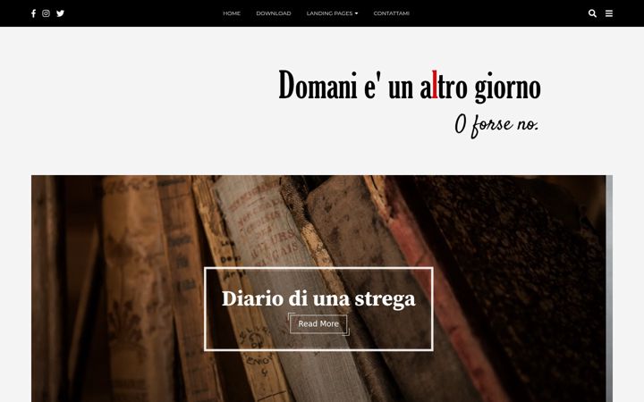 Snímek obrazovky domanieunaltrogiorno.it