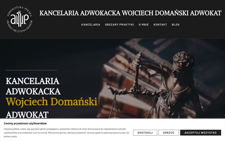 Screenshot του domanski-kancelaria.pl