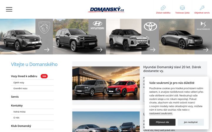 Képernyőkép: domansky.cz