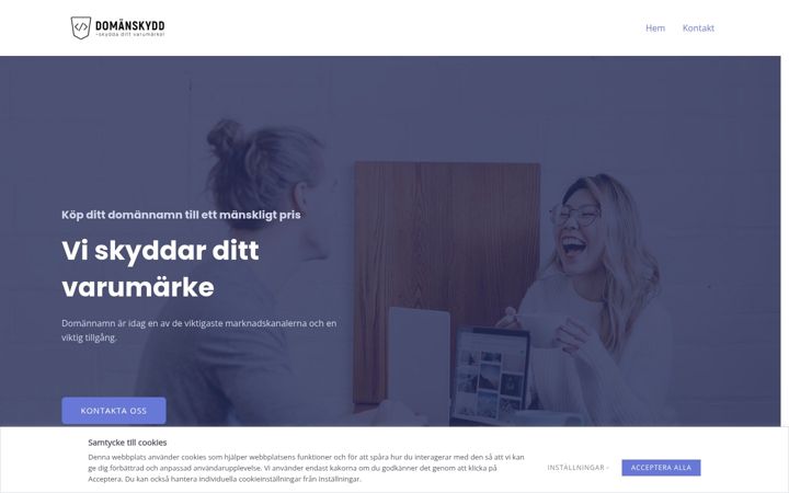 Screenshot of domanskydd.se