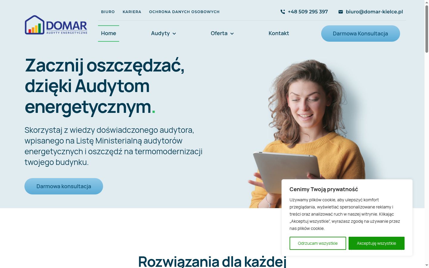 Screenshot van de toestemmingsbanner zoals getoond vóór enige interactie