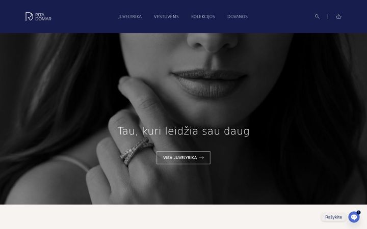Kuvakaappaus sivustosta domar.lt