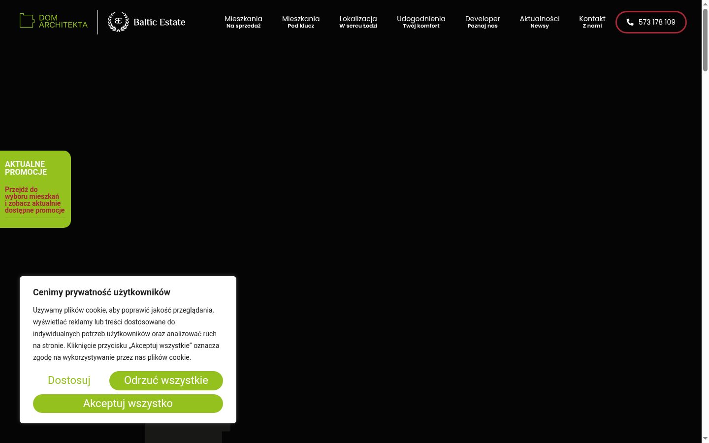 Screenshot tal-banner tal-kunsens muri qabel kwalunkwe interazzjoni