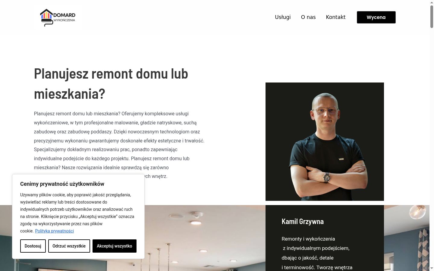 Ekrānuzņēmums ar piekrišanas baneri, kas tika rādīts pirms jebkādas mijiedarbības