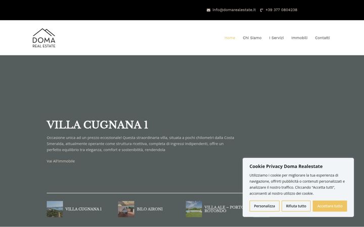 Snímek obrazovky domarealestate.it