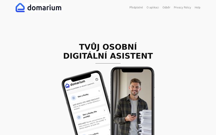 Captură de ecran a domarium.eu
