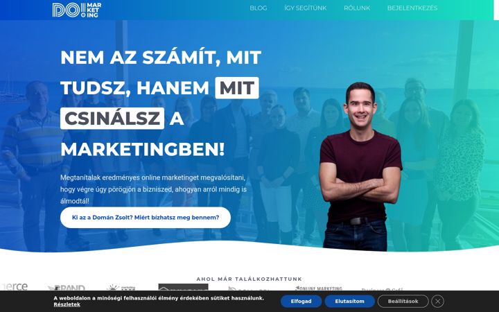 Screenshot von domarketing.hu