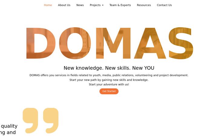 Screenshot of domas.hr