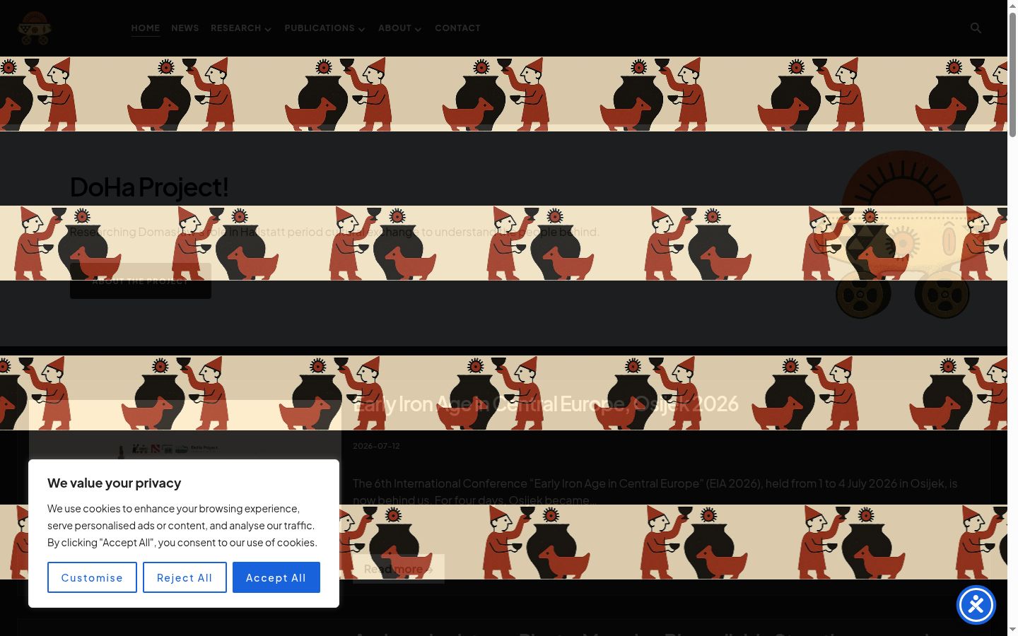 Screenshot tal-banner tal-kunsens muri qabel kwalunkwe interazzjoni