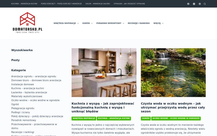 Screenshot ta' domatorsko.pl