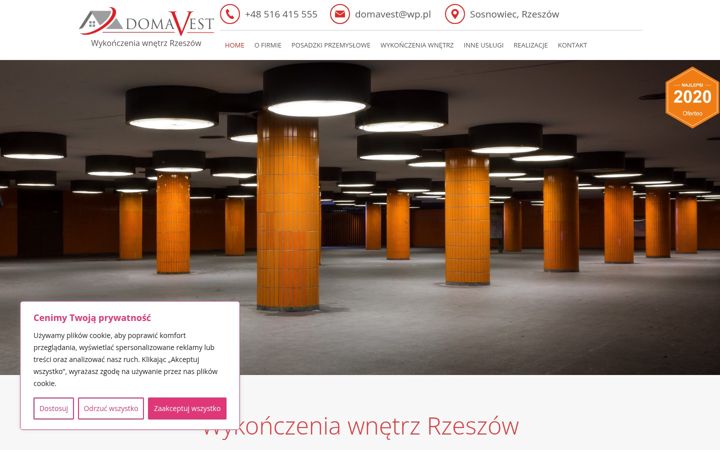 Screenshot ta' domavest.pl