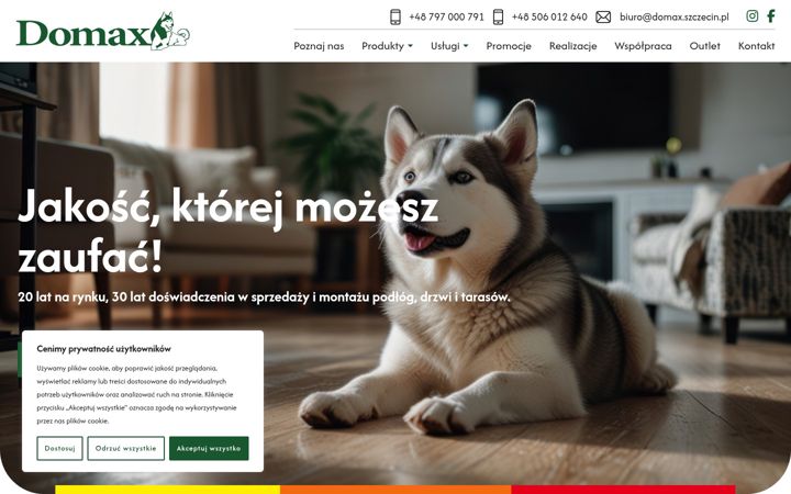 Screenshot ta' domax.szczecin.pl