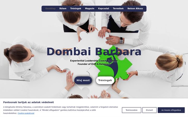 Screenshot of dombaibarbara.hu