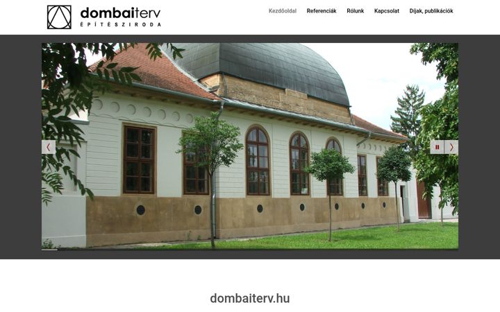 Screenshot of dombaiterv.hu