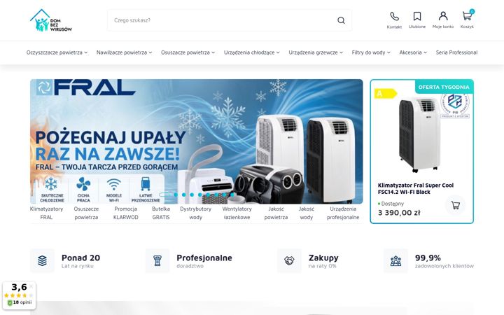 Screenshot ta' dombezwirusow.pl