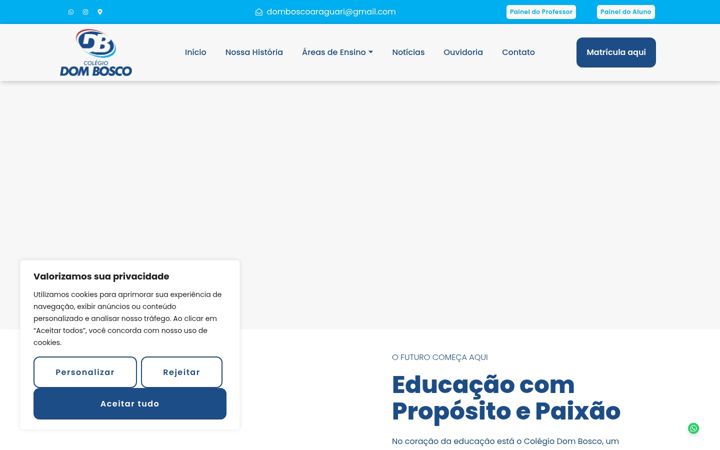 Capture d'écran de domboscoaraguari.com.br