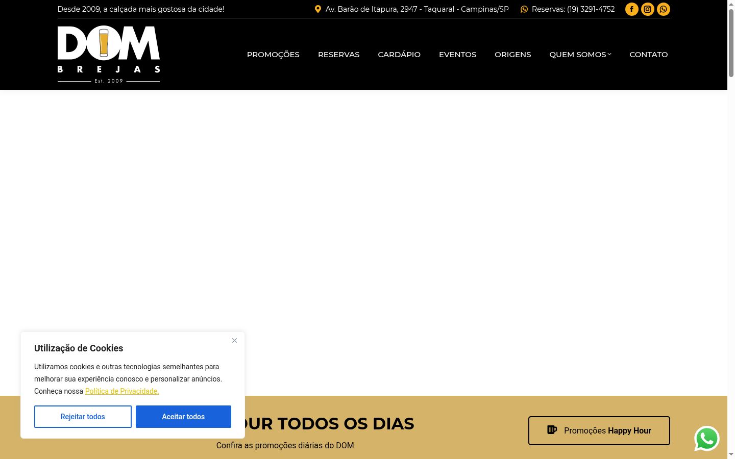 Capture d'écran de la bannière de consentement affichée avant toute interaction