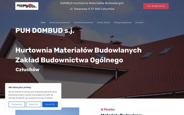 Zrzut ekranu dombudczluchow.pl
