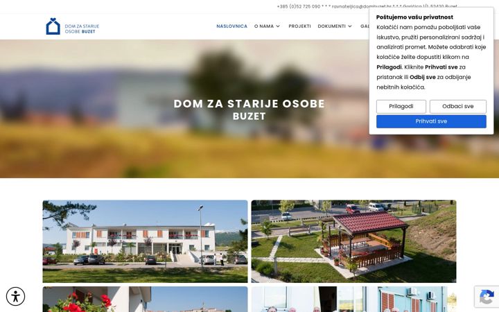 Screenshot of dombuzet.hr