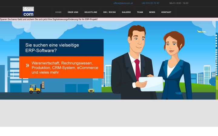 Screenshot of domcom.at