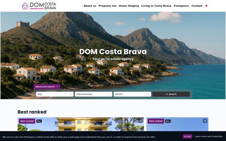Zrzut ekranu domcostabrava.es