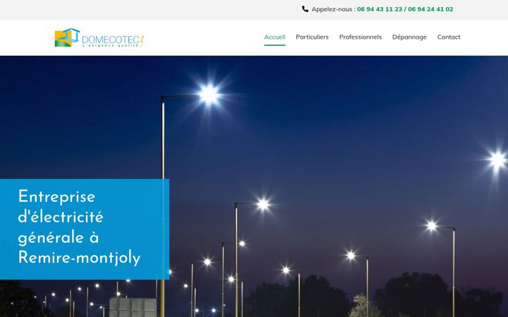Snímek obrazovky domecotec.fr