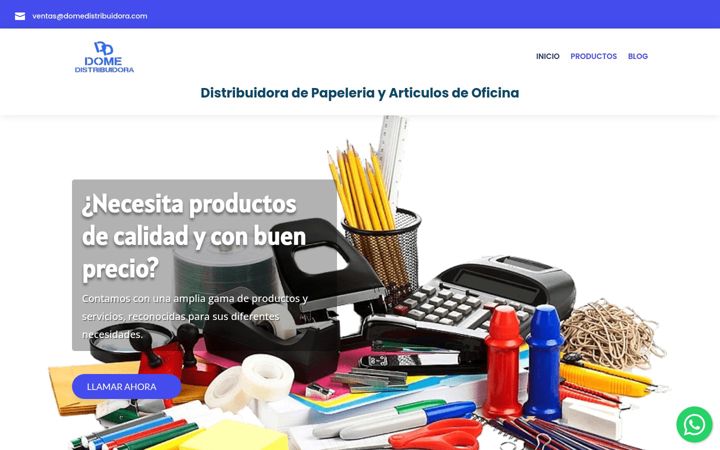 Screenshot of domedistribuidora.com