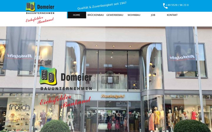 Zrzut ekranu domeierbau.de