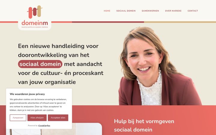 Screenshot of domein-m.nl