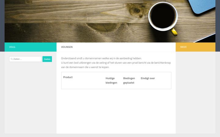 Screenshot of domeinadres.nl