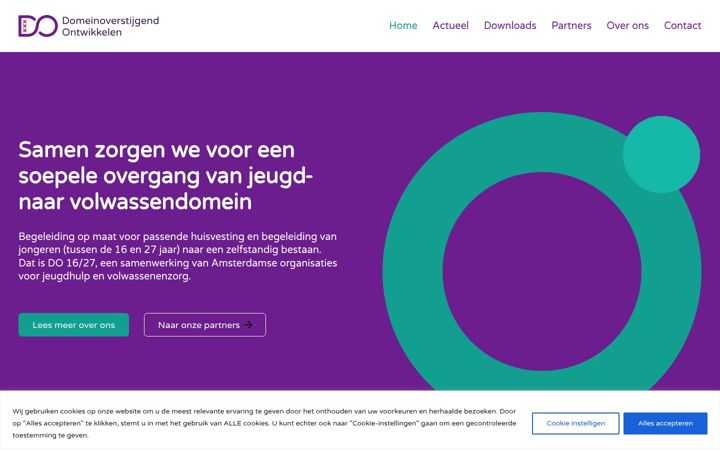 Screenshot of domeinoverstijgendontwikkelen.nl