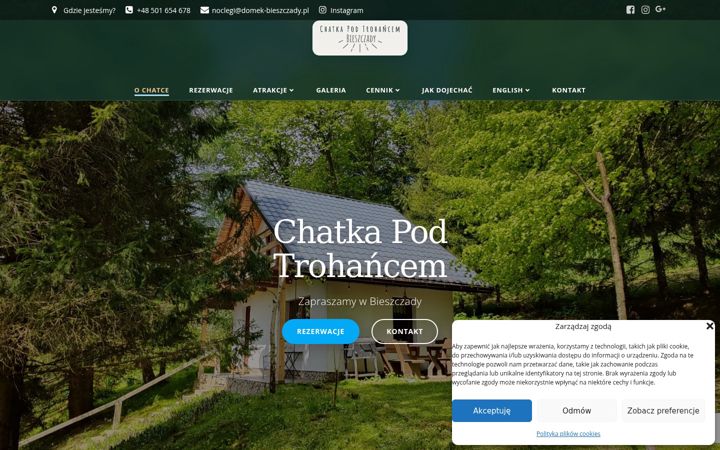 Screenshot του domek-bieszczady.pl