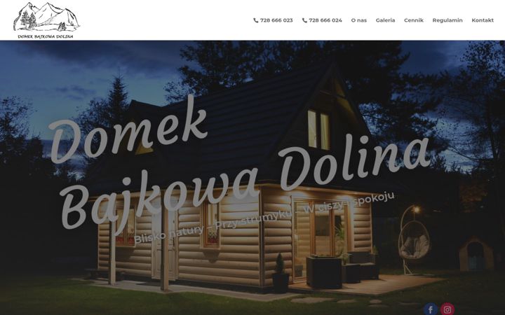 Screenshot ta' domekbajkowadolina.pl