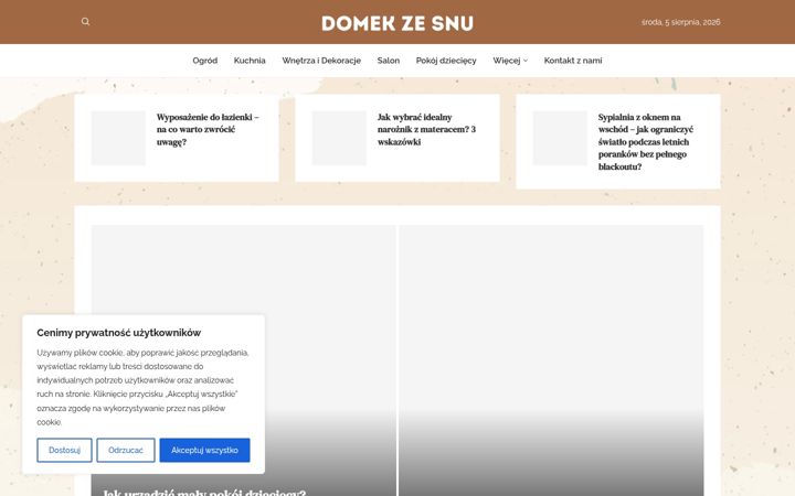 Screenshot ta' domekzesnu.pl