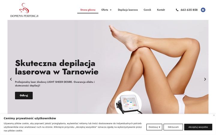 Screenshot ta' domenaperfekcji.pl