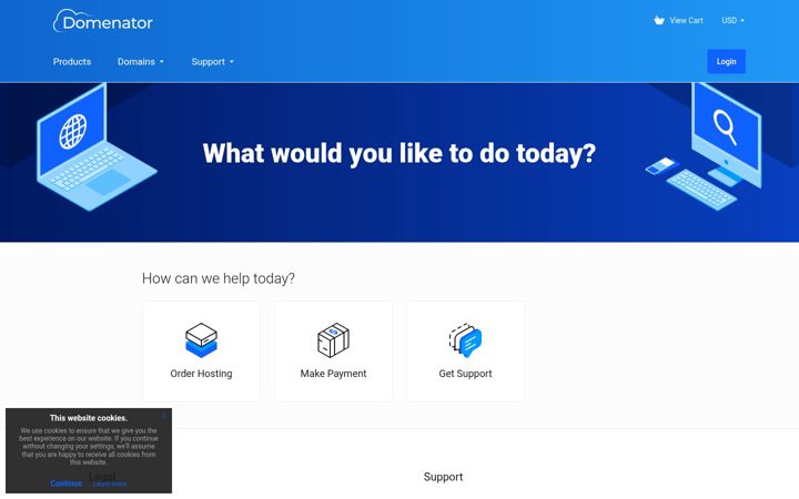 Screenshot of domenator.com