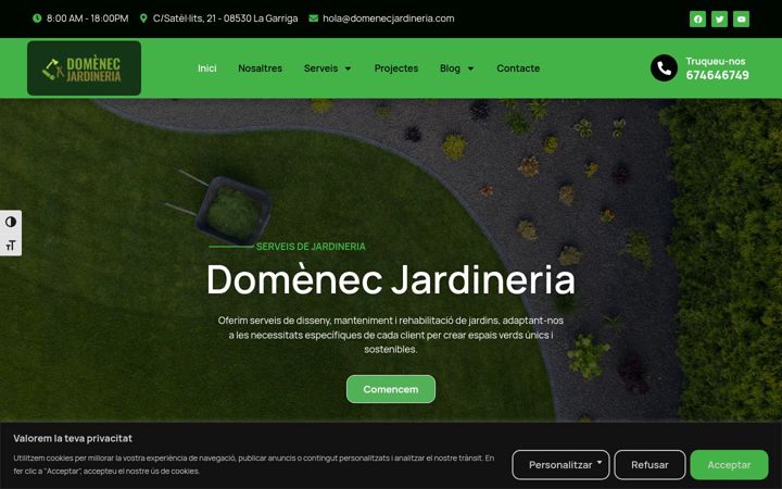 Screenshot of domenecjardineria.com