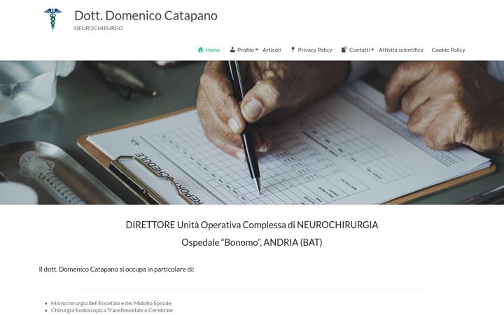 Snímek obrazovky domenicocatapano.it