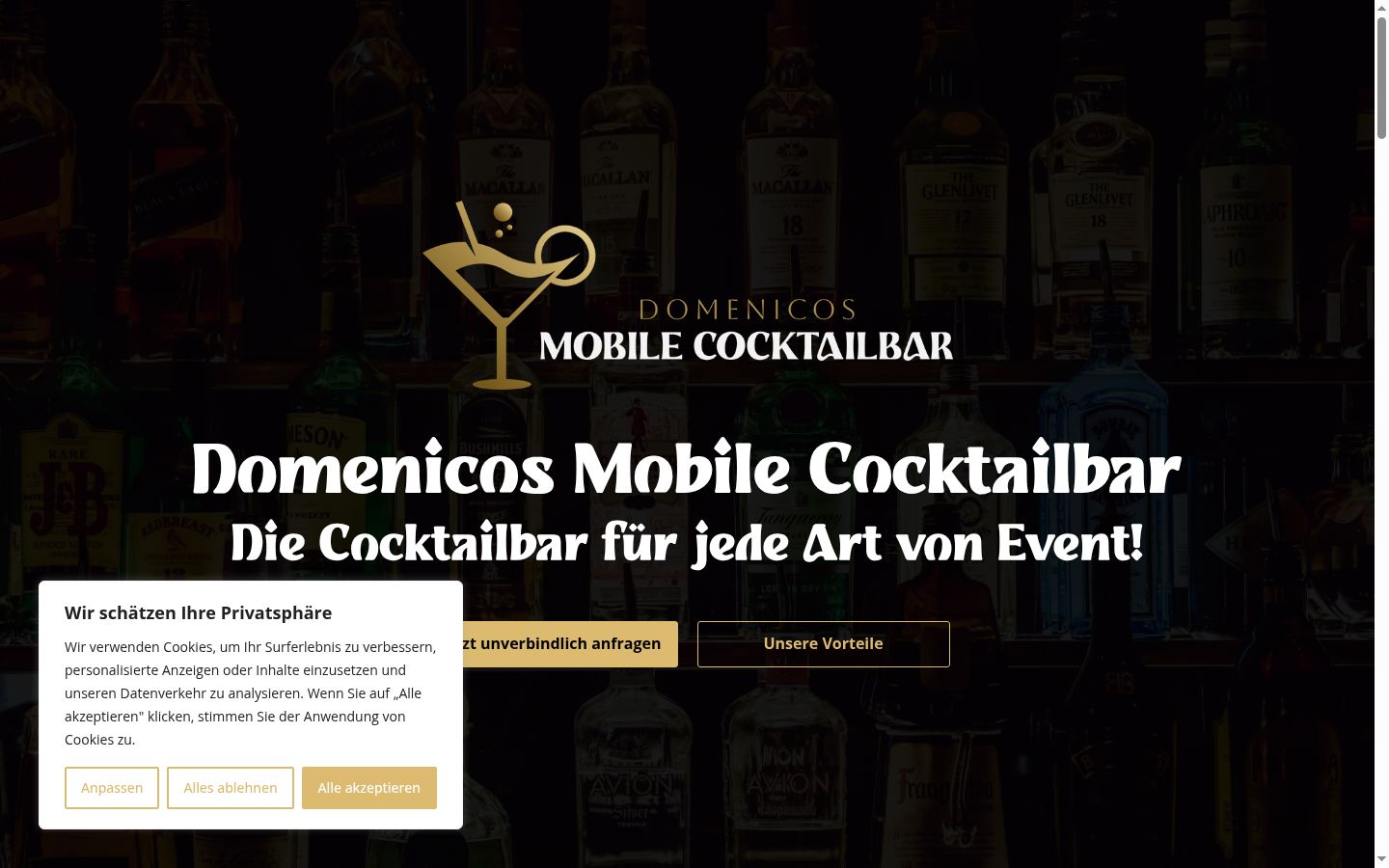 Screenshot tal-banner tal-kunsens muri qabel kwalunkwe interazzjoni
