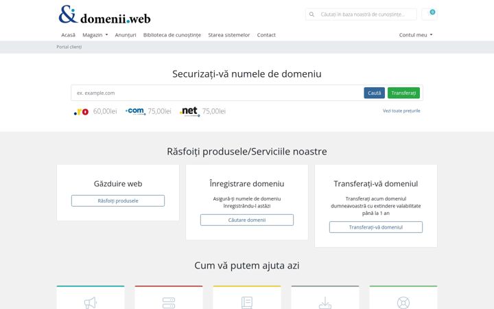 Screenshot of domenii-web.com