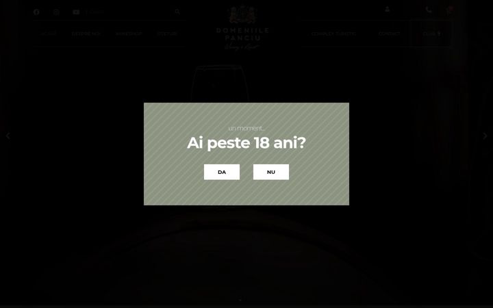 Screenshot of domeniilepanciu.ro