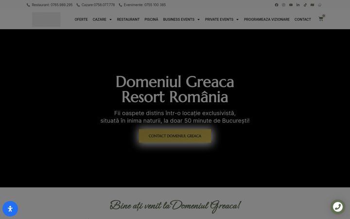 Screenshot of domeniul-greaca.ro