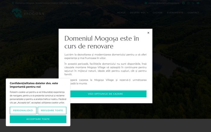 Screenshot of domeniulmogosa.ro