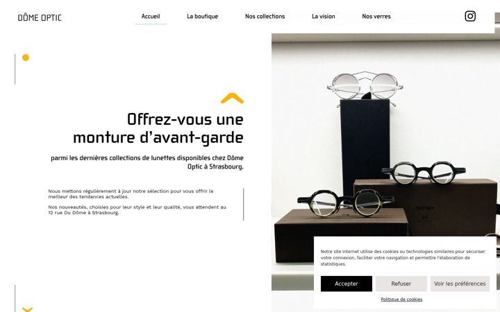 Screenshot of domeoptic.fr