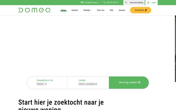 Skærmbillede af domeq.nl