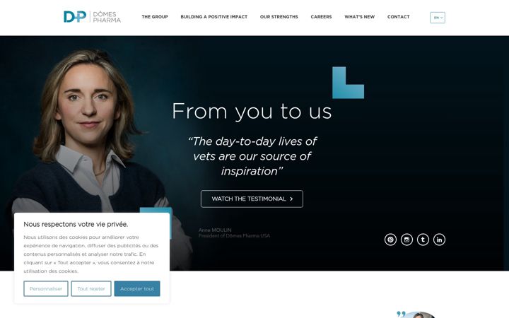 Screenshot of domespharma.com