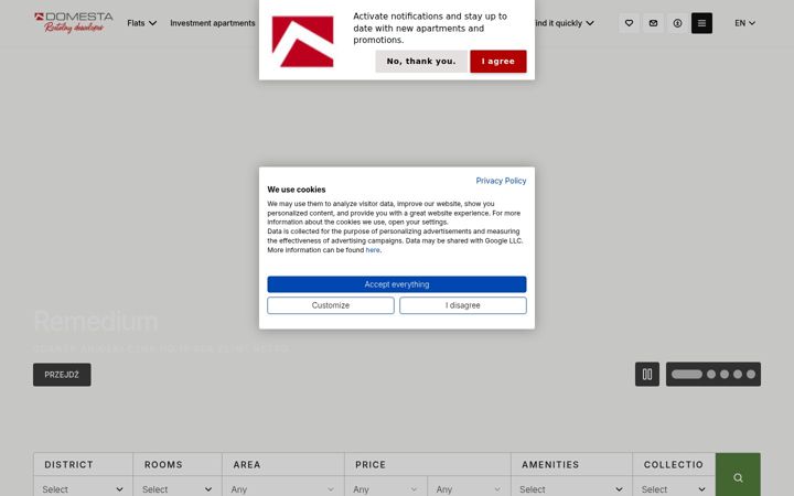 Screenshot ta' domesta.com.pl