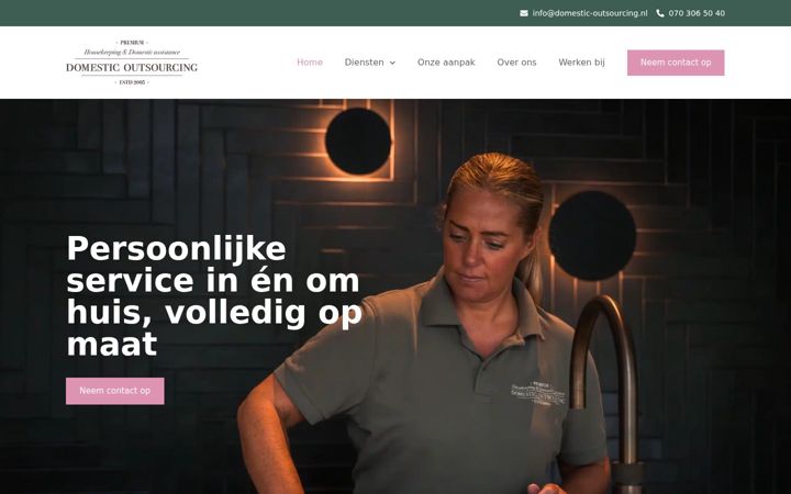 Captura de pantalla de domestic-outsourcing.nl