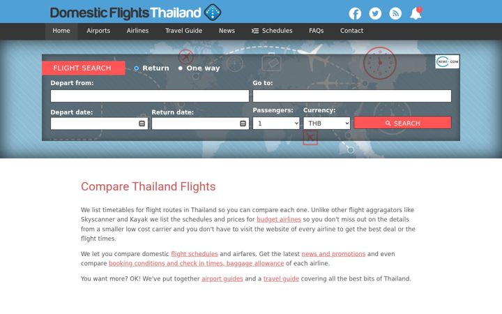 Screenshot of domesticflightsthailand.com